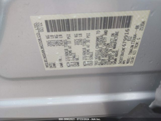 Photo 8 VIN: 5N1BT3BA1NC679916 - NISSAN ROGUE 