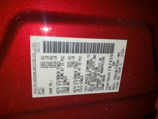 Photo 12 VIN: 5N1BT3BA1PC787939 - NISSAN ROGUE SV 