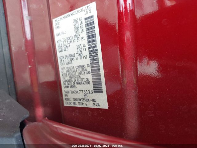 Photo 8 VIN: 5N1BT3BA2PC773113 - NISSAN ROGUE 