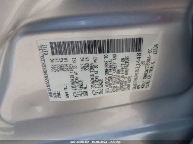 Photo 8 VIN: 5N1BT3BA5PC811448 - NISSAN ROGUE 