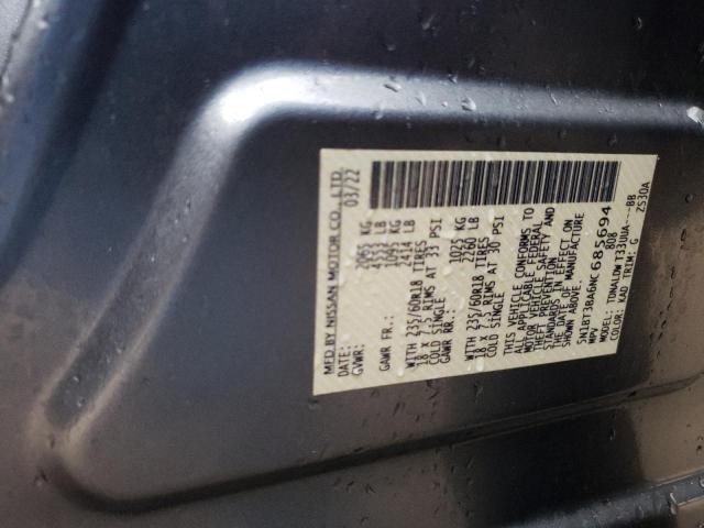 Photo 12 VIN: 5N1BT3BA6NC685694 - NISSAN ROGUE 