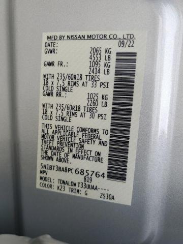 Photo 13 VIN: 5N1BT3BA8PC685764 - NISSAN ROGUE SV 