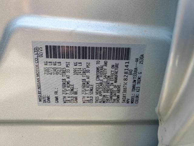 Photo 12 VIN: 5N1BT3BB7SC828141 - NISSAN ROGUE SV 