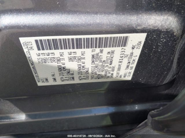 Photo 8 VIN: 5N1BT3BBXPC814337 - NISSAN ROGUE 