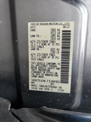 Photo 12 VIN: 5N1BT3CA2NC714090 - NISSAN ROGUE SL 