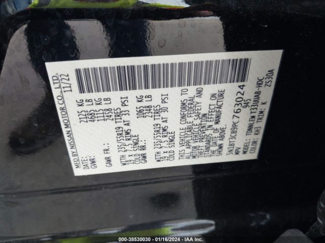 Photo 8 VIN: 5N1BT3CB9PC763024 - NISSAN ROGUE 