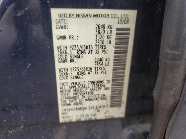 Photo 11 VIN: 5N1BV28U09N101497 - NISSAN QUEST S 