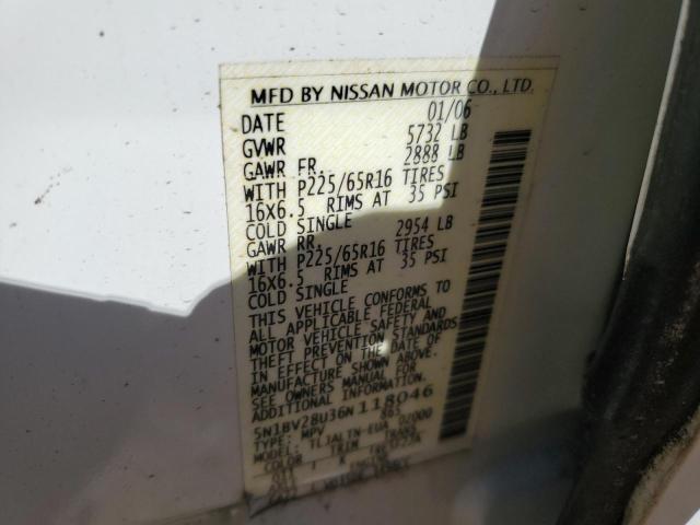 Photo 13 VIN: 5N1BV28U36N118046 - NISSAN QUEST 