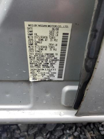 Photo 12 VIN: 5N1BV28U58N120335 - NISSAN QUEST 