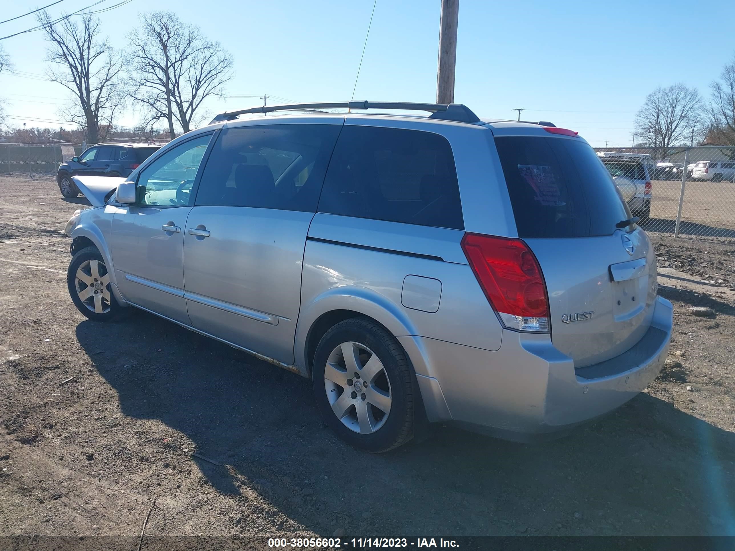 Photo 2 VIN: 5N1BV28U64N362612 - NISSAN QUEST 