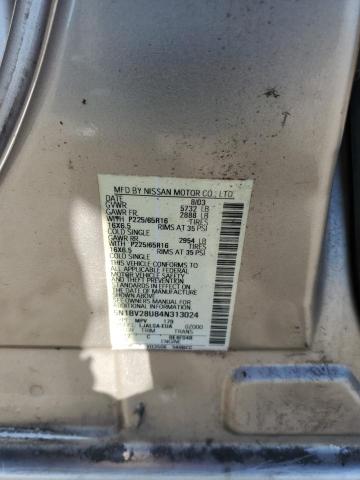 Photo 12 VIN: 5N1BV28U84N313024 - NISSAN QUEST S 