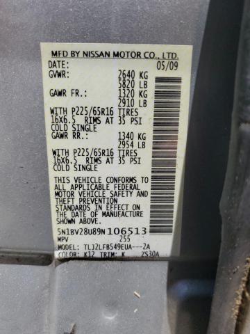 Photo 13 VIN: 5N1BV28U89N106513 - NISSAN QUEST 