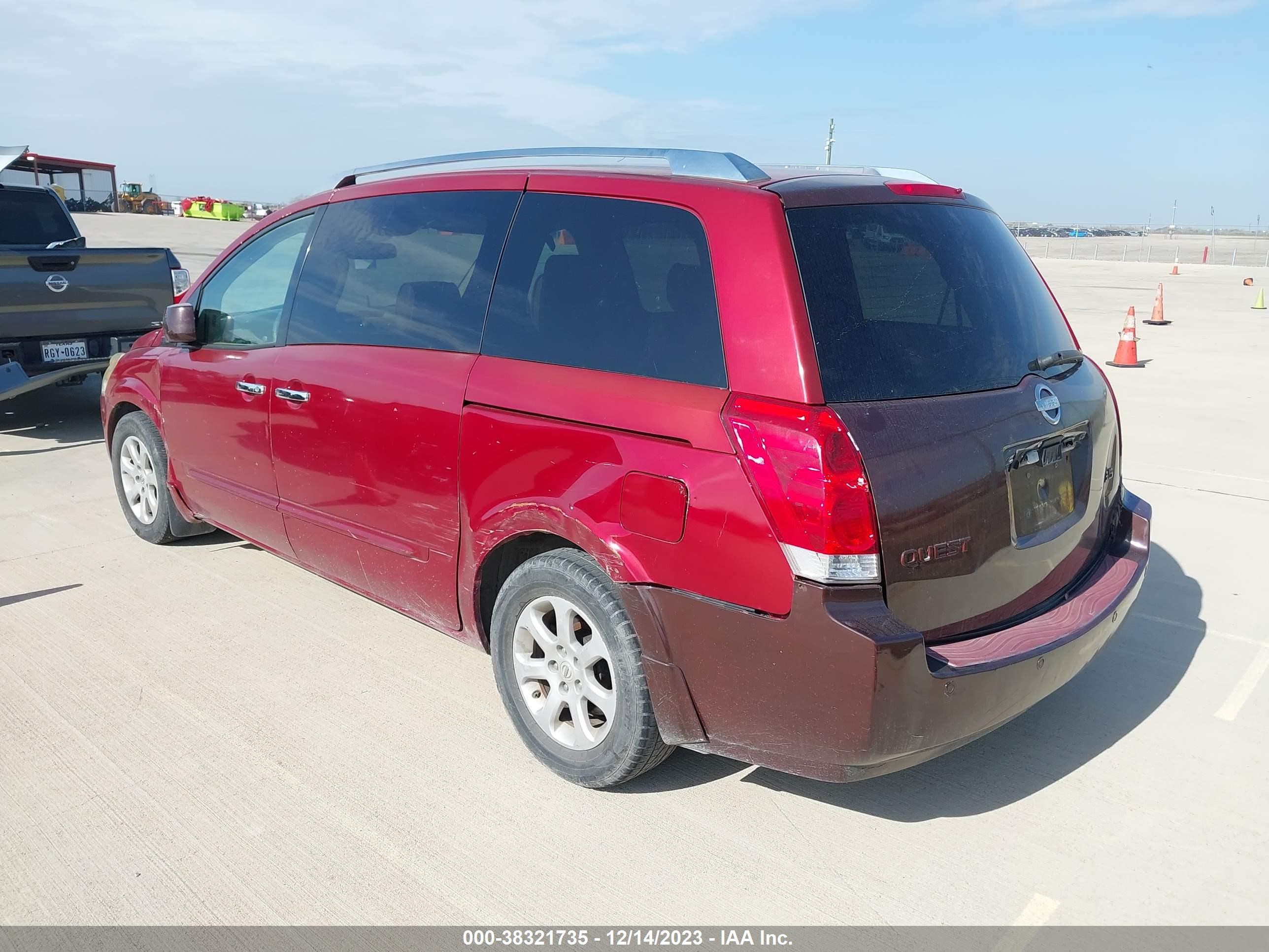 Photo 2 VIN: 5N1BV28U97N107294 - NISSAN QUEST 