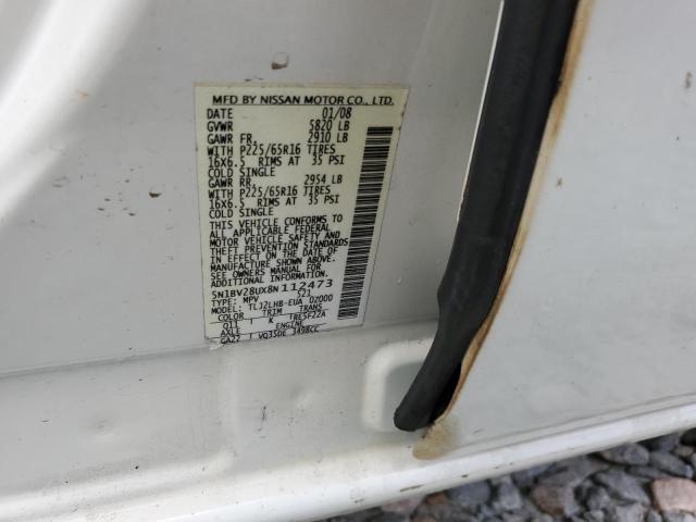 Photo 12 VIN: 5N1BV28UX8N112473 - NISSAN QUEST S 