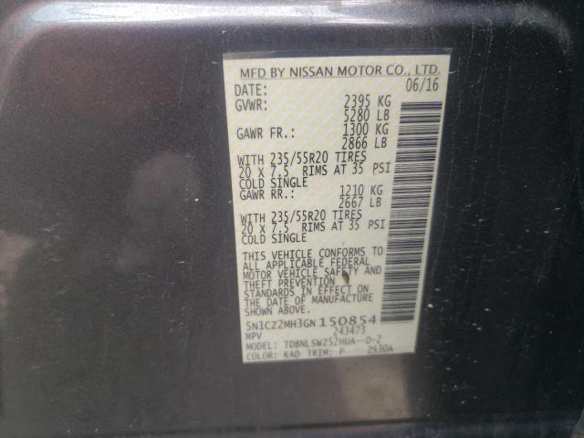 Photo 12 VIN: 5N1CZ2MH3GN150854 - NISSAN MURANO 