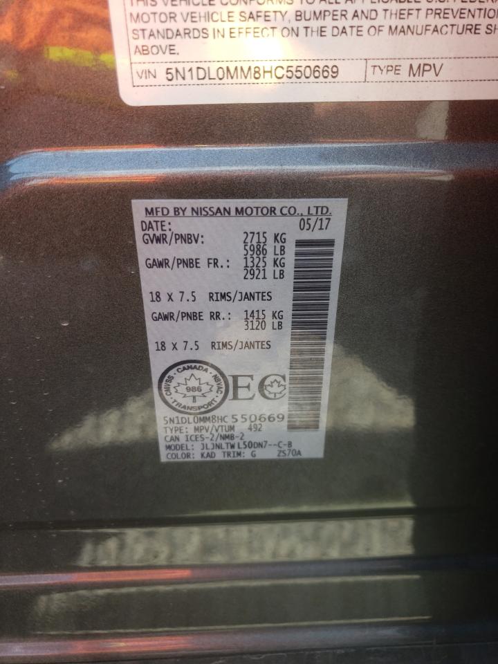 Photo 11 VIN: 5N1DL0MM8HC550669 - INFINITI QX60 