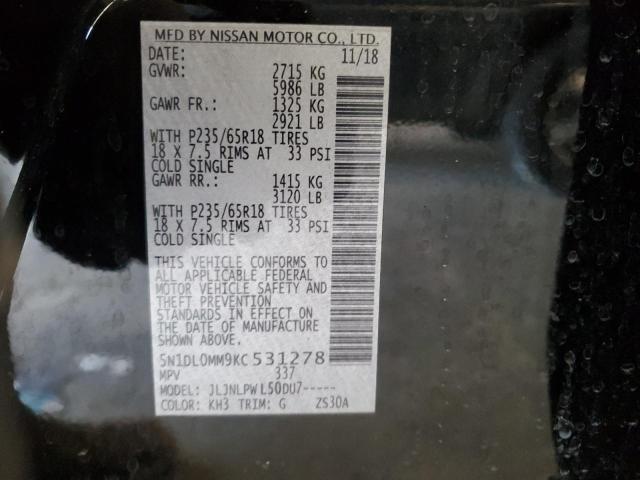 Photo 13 VIN: 5N1DL0MM9KC531278 - INFINITI QX60 LUXE 