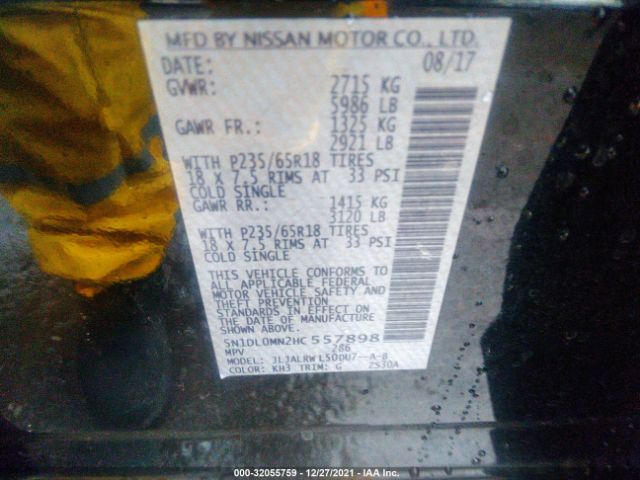 Photo 8 VIN: 5N1DL0MN2HC557898 - INFINITI QX60 