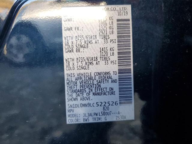 Photo 12 VIN: 5N1DL0MN9LC522526 - INFINITI QX60 LUXE 