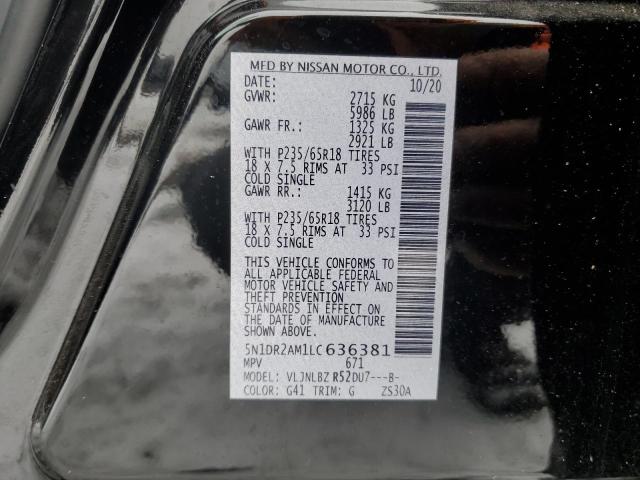 Photo 12 VIN: 5N1DR2AM1LC636381 - NISSAN PATHFINDER 