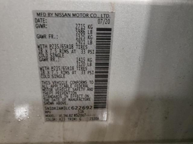 Photo 13 VIN: 5N1DR2AM3LC622692 - NISSAN PATHFINDER 