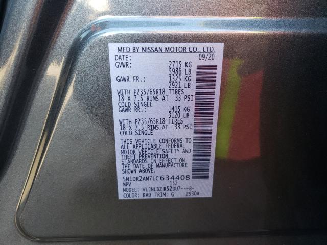 Photo 9 VIN: 5N1DR2AM7LC634408 - NISSAN PATHFINDER 