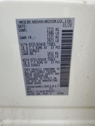 Photo 12 VIN: 5N1DR2AM8LC601417 - NISSAN PATHFINDER 