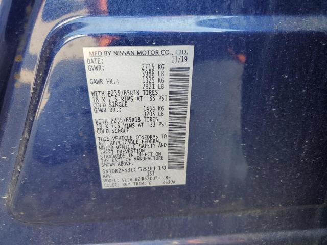 Photo 12 VIN: 5N1DR2AN3LC589119 - NISSAN PATHFINDER 