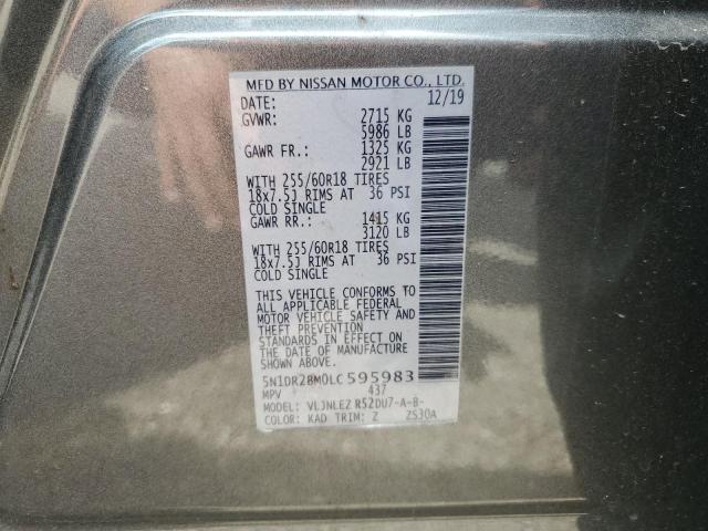 Photo 13 VIN: 5N1DR2BM0LC595983 - NISSAN PATHFINDER 