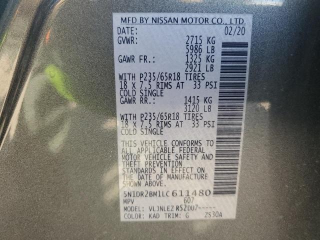 Photo 13 VIN: 5N1DR2BM1LC611480 - NISSAN PATHFINDER 