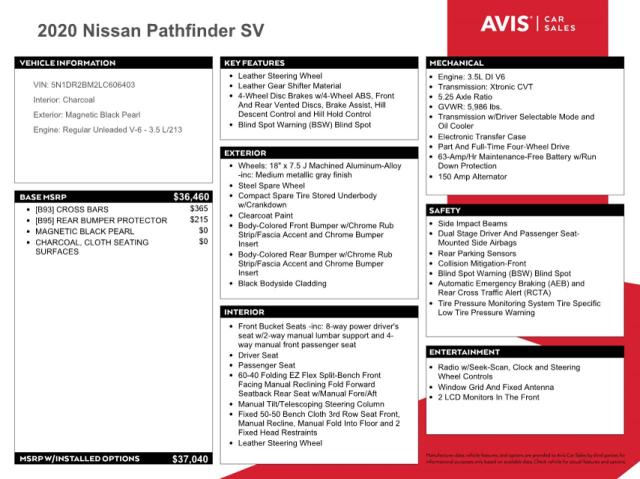 Photo 11 VIN: 5N1DR2BM2LC606403 - NISSAN PATHFINDER 