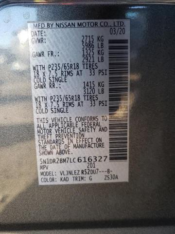 Photo 11 VIN: 5N1DR2BM7LC616327 - NISSAN PATHFINDER 