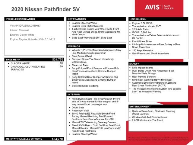 Photo 9 VIN: 5N1DR2BN0LC580683 - NISSAN PATHFINDER 