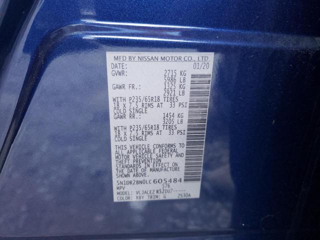 Photo 9 VIN: 5N1DR2BN0LC605484 - NISSAN PATHFINDER 