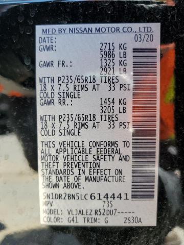 Photo 12 VIN: 5N1DR2BN5LC614441 - NISSAN PATHFINDER 