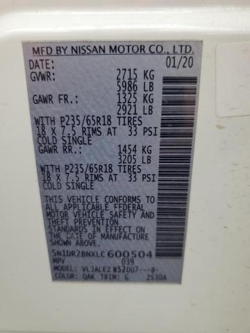 Photo 13 VIN: 5N1DR2BNXLC600504 - NISSAN PATHFINDER 