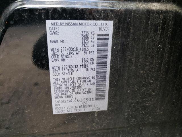 Photo 9 VIN: 5N1DR2CM7LC635930 - NISSAN PATHFINDER 