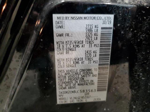 Photo 12 VIN: 5N1DR2CM8LC583563 - NISSAN PATHFINDER 