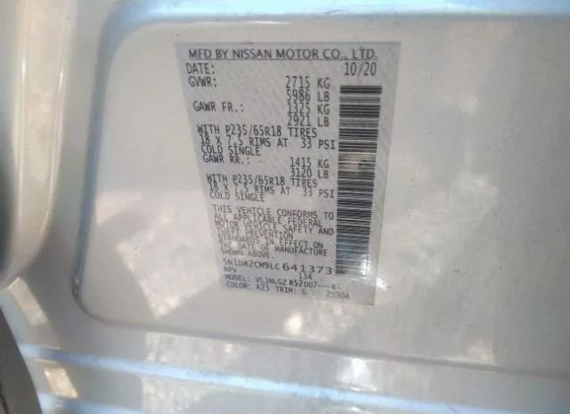 Photo 8 VIN: 5N1DR2CM9LC641373 - NISSAN PATHFINDER 