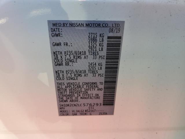 Photo 12 VIN: 5N1DR2CN2LC576293 - NISSAN PATHFINDER 