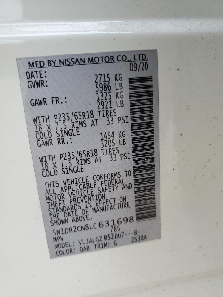 Photo 11 VIN: 5N1DR2CN8LC631698 - NISSAN PATHFINDER 