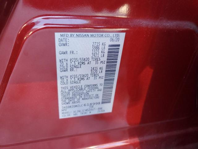 Photo 12 VIN: 5N1DR2DM2LC618998 - NISSAN PATHFINDER 