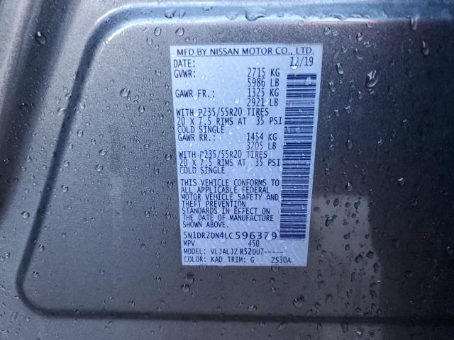 Photo 13 VIN: 5N1DR2DN4LC596379 - NISSAN PATHFINDER 