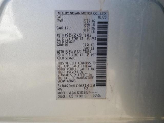 Photo 11 VIN: 5N1DR2DN6LC601419 - NISSAN PATHFINDER 