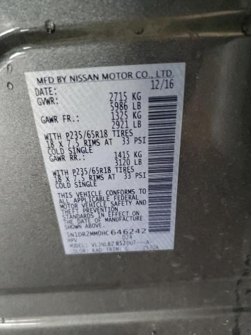 Photo 12 VIN: 5N1DR2MM0HC646242 - NISSAN PATHFINDER 