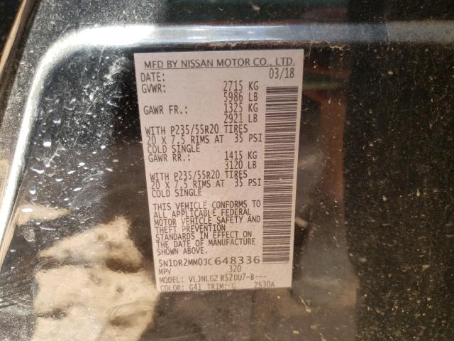 Photo 9 VIN: 5N1DR2MM0JC648336 - NISSAN PATHFINDER 