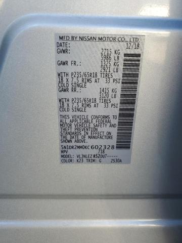 Photo 13 VIN: 5N1DR2MM0KC602328 - NISSAN PATHFINDER 