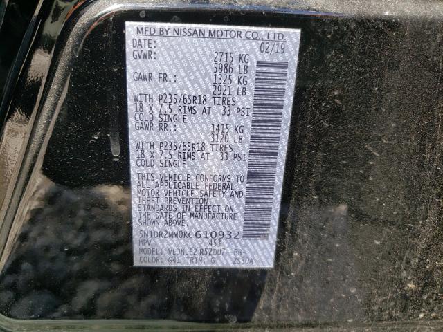 Photo 9 VIN: 5N1DR2MM0KC610932 - NISSAN PATHFINDER 