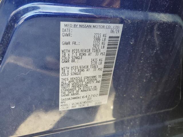 Photo 12 VIN: 5N1DR2MM0KC642702 - NISSAN PATHFINDER 