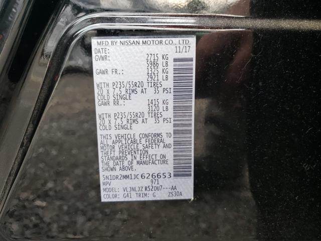 Photo 9 VIN: 5N1DR2MM1JC626653 - NISSAN PATHFINDER 